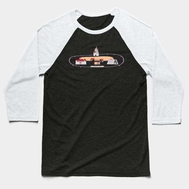 The Monorail Loop Baseball T-Shirt by Lunamis